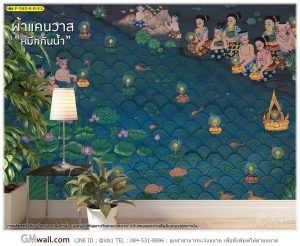วอลเปเปอร์ประเพณีไทย ลอยกระทง ลายไทย