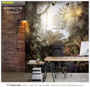 ภาพติดผนังห้องทำงาน ลายสวนป่า
