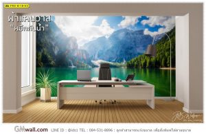 ภาพติดผนังห้องลายทะเลสาบ