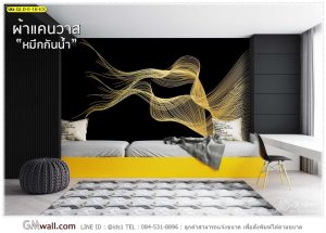 ภาพวอลเปเปอร์แคนวาสทองลายเส้นกราฟฟิก