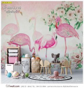 วอลเปเปอร์ลายนกฟลามิงโก้
