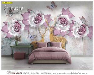 วอลเปเปอร์ลายดอกไม้สั่งพิมพ์