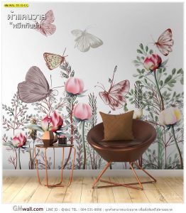 วอลเปเปอร์ติดผนังแนวหวานๆ ดอกไม้
