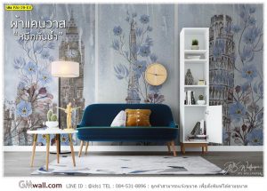 ภาพวาดติดผนังห้องลายวินเทจ