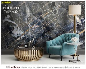 ภาพวอลเปเปอร์ติดผนังลายหินอ่อนสีดำ