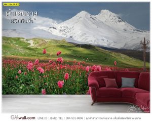 Wallpaperสั่งพิมพ์ ภาพถ่ายวิวสวนดอกไม้