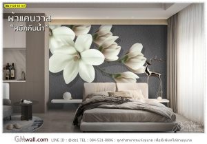 Wallpaperเสริมฮวงจุ้ยลายดอกไม้